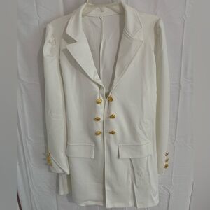 Matching skirt and jacket suit